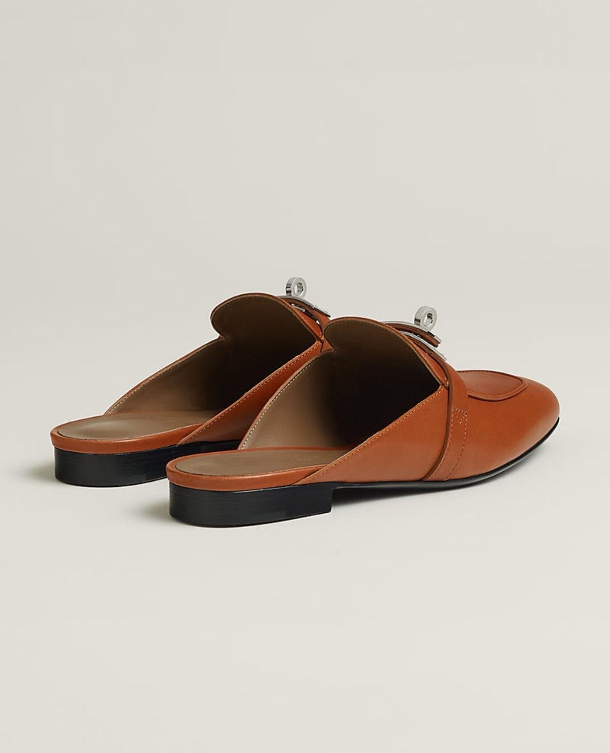 HERMES Women’s Oz Mule – Brown | Elegant Slip-On Shoes