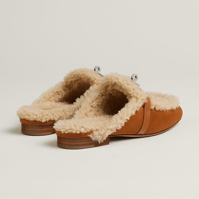 HERMES Women’s Oz Mule – Natural | Elegant Slip-On Shoes
