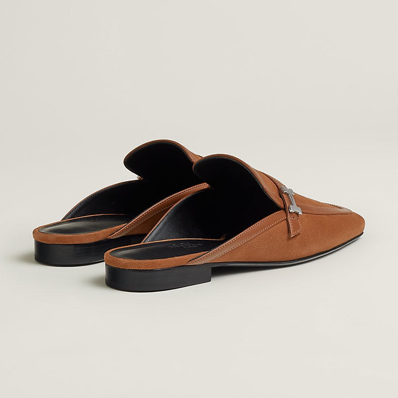 HERMES Women’s Groupie Mule – Brown | Elegant Slip-On Shoes