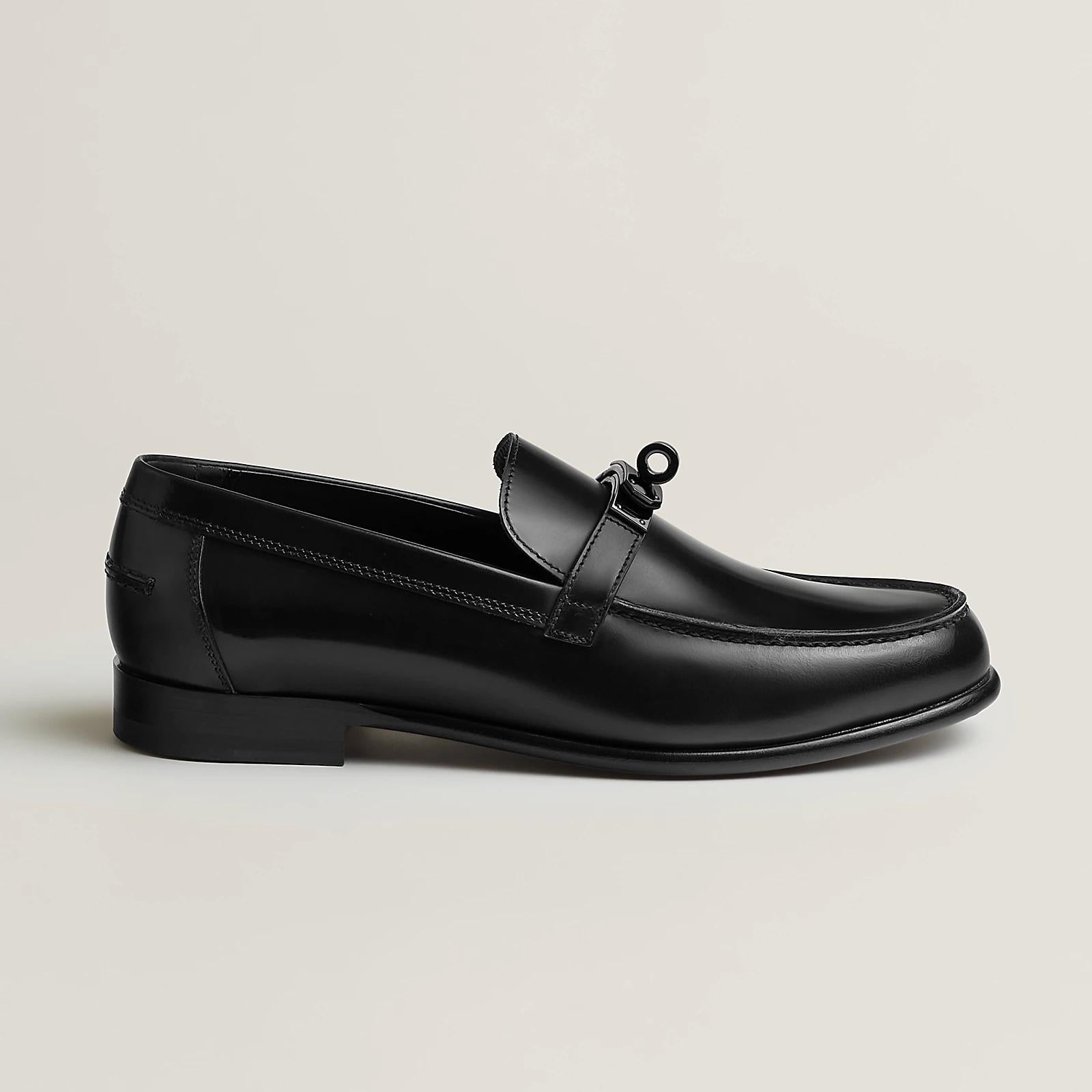 HERMES Women’s Destin Loafer – Full Black | Classic & Elegant Shoes