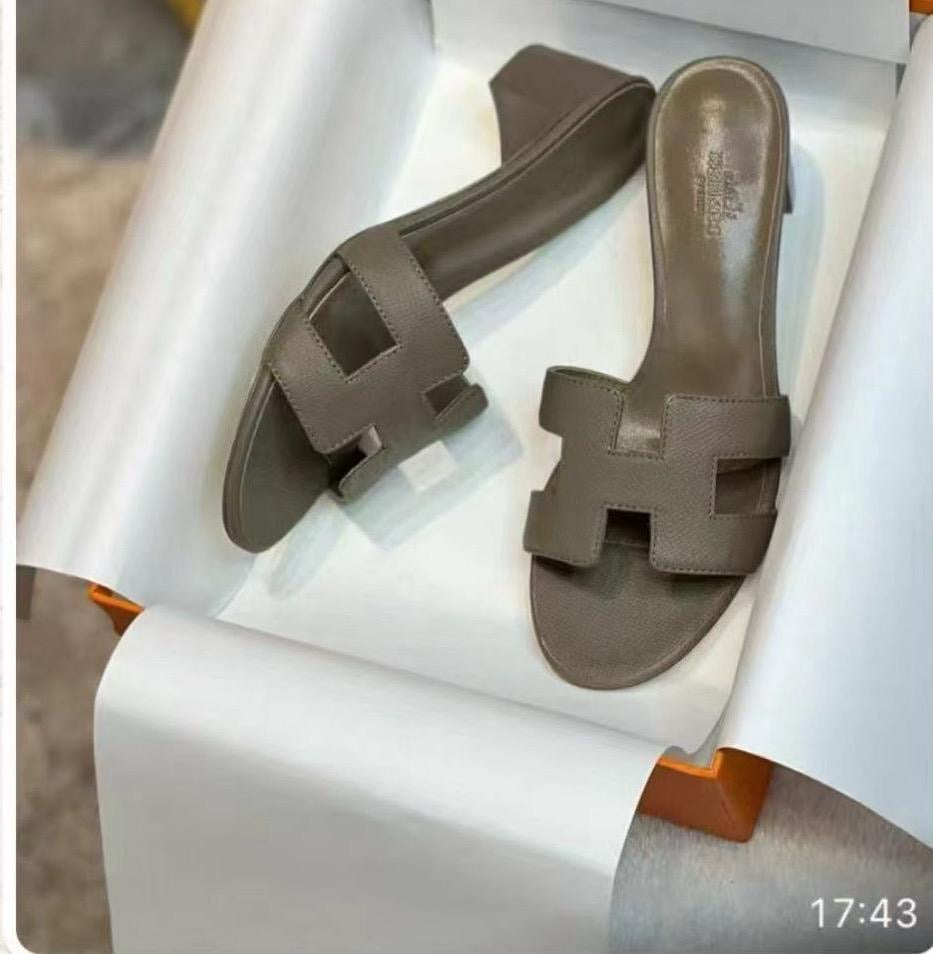 HERMES Women’s Oasis Heels – Khaki | Elegant Heeled Sandals