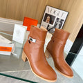 HERMES Women’s Ankle Boot – Brown | Classic & Everyday Wear