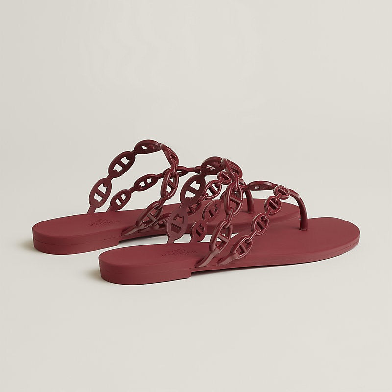 HERMES Women’s Island Sandal – Wine | Elegant & Casual Sandals