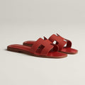 HERMES Women’s Oran Sandal – Red | Iconic & Elegant Sandals