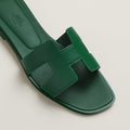HERMES Women’s Oran Sandal – Green | Iconic & Elegant Sandals
