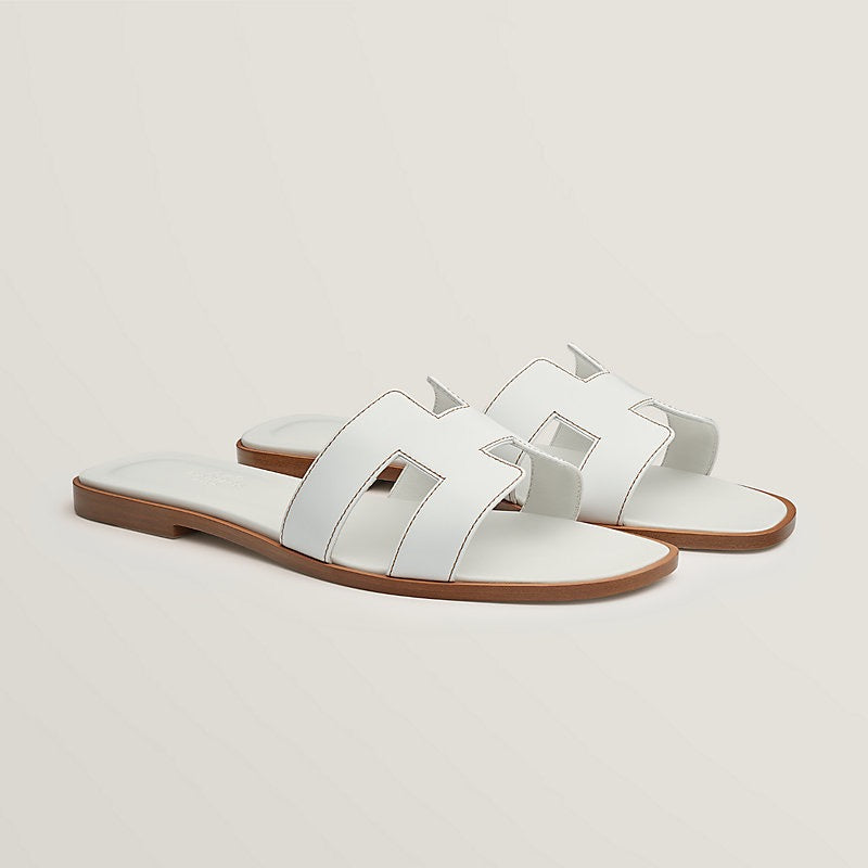 HERMES Women’s Oran Sandal – White | Iconic & Elegant Sandals