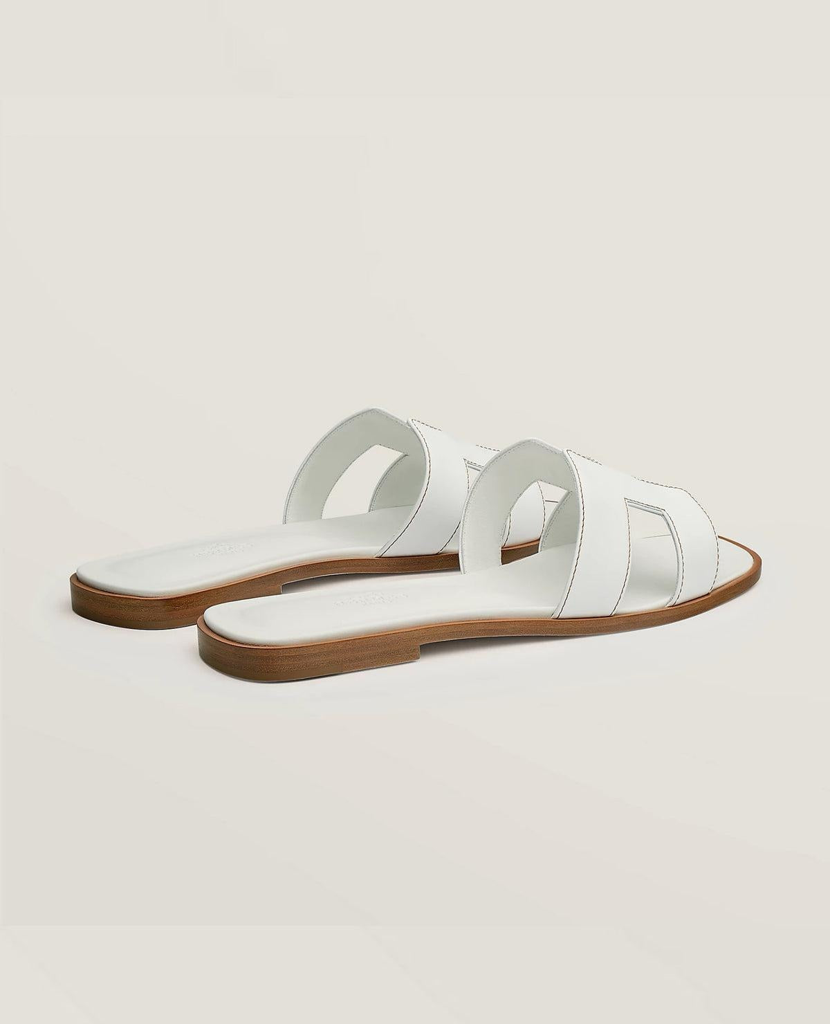 HERMES Women’s Oran Sandal – White | Iconic & Elegant Sandals