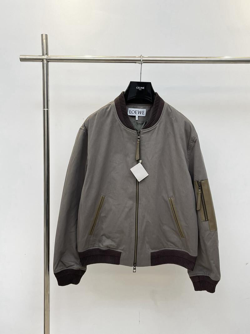 LOEWE Men’s Bomber Jacket – Green