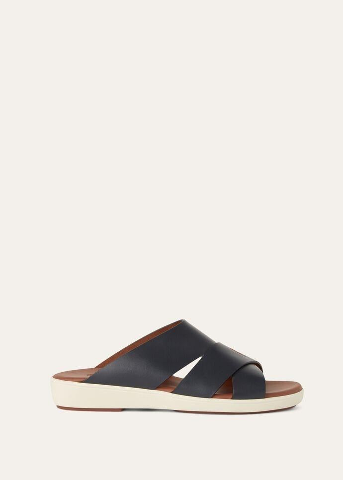Loro Piana Men’s Palm Sandal – Dark Blue