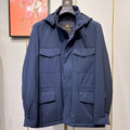 Loro Piana Windmate Traveller Jacket – Navy Blue