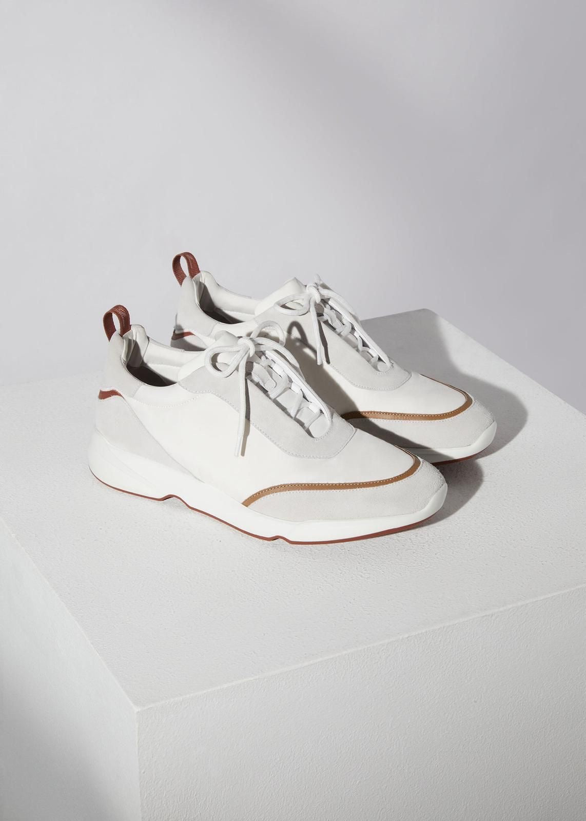 Loro Piana Men’s Modular Walk Shoes – White