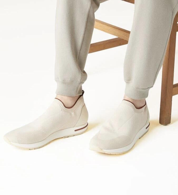 Loro Piana Men’s Flexy Walk Shoes – Beige