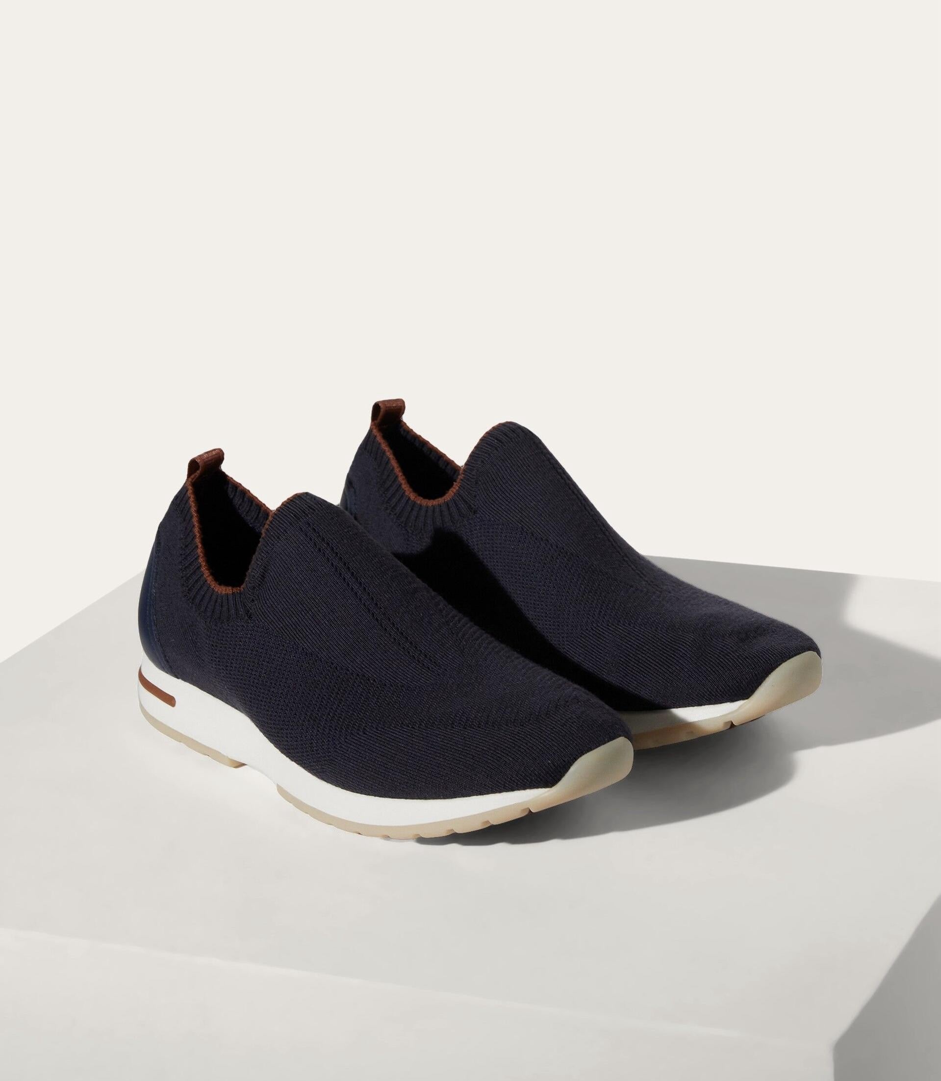 Loro Piana Men’s Flexy Walk Shoes – Dark Blue