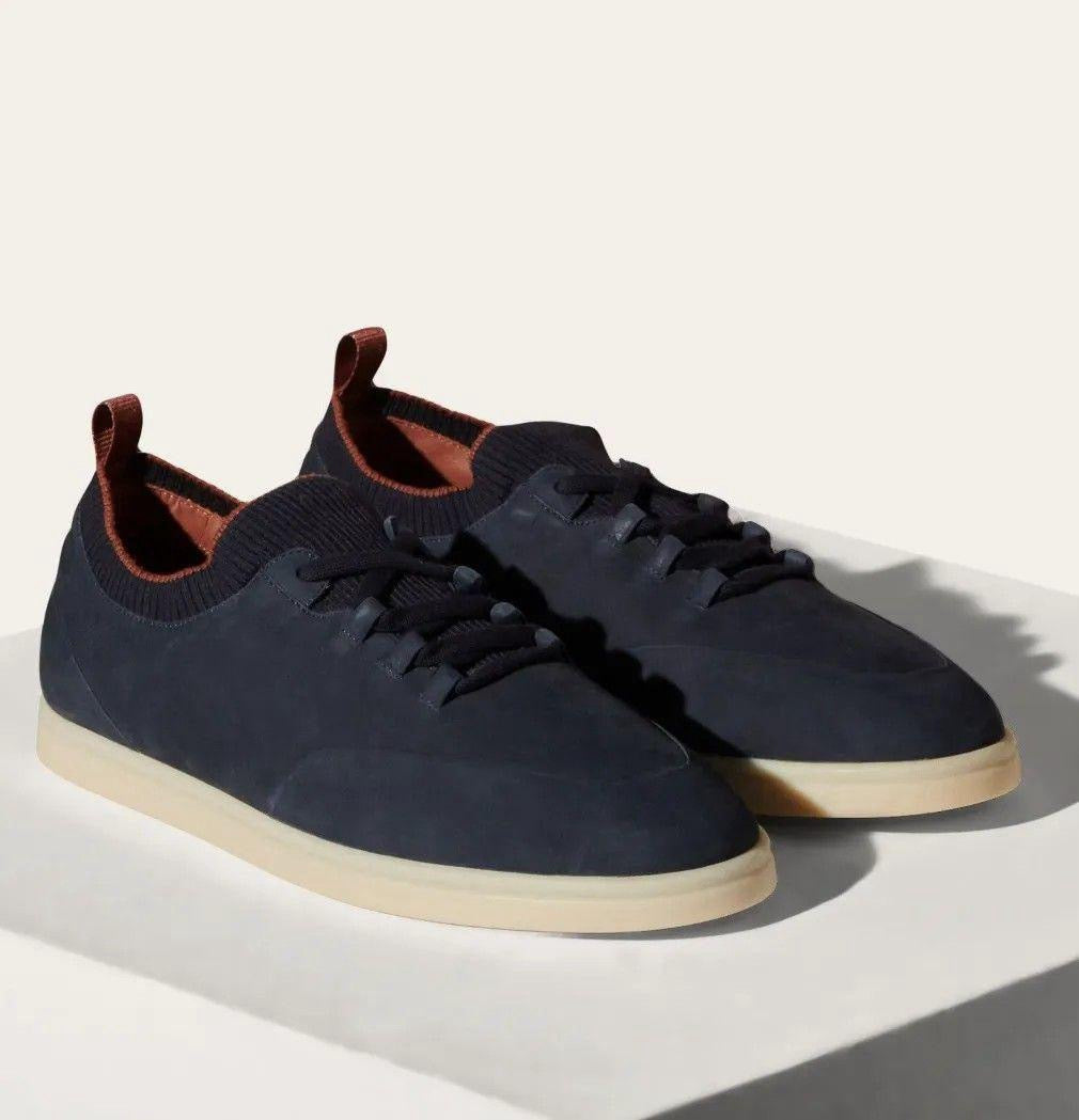 Loro Piana Men’s Soho Walk Shoes – Blue