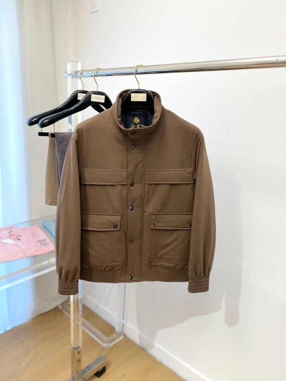 Loro Piana Travel Bomber Jacket – Brown