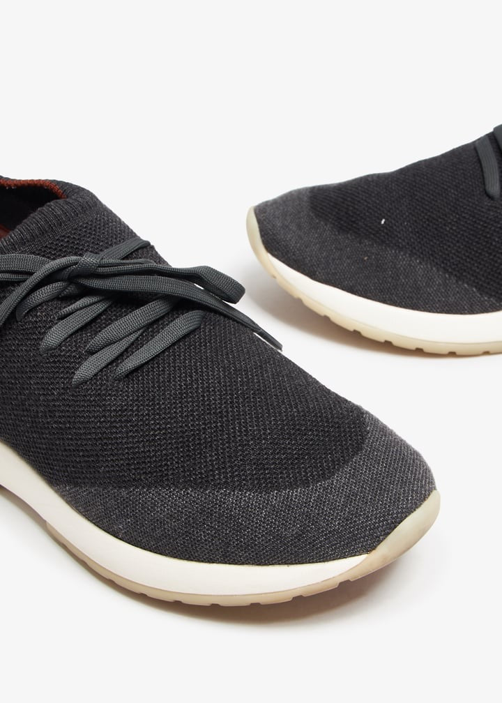 Loro Piana 360 Flexy Walk Shoes – Dark Grey