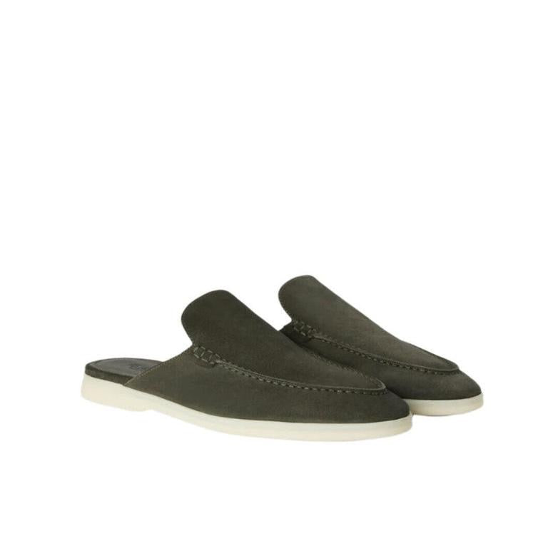 Loro Piana Babouche Walk Loafer – Army Green