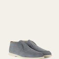 Loro Piana Open Walk Suede Ankle Boot – Frozen Blue