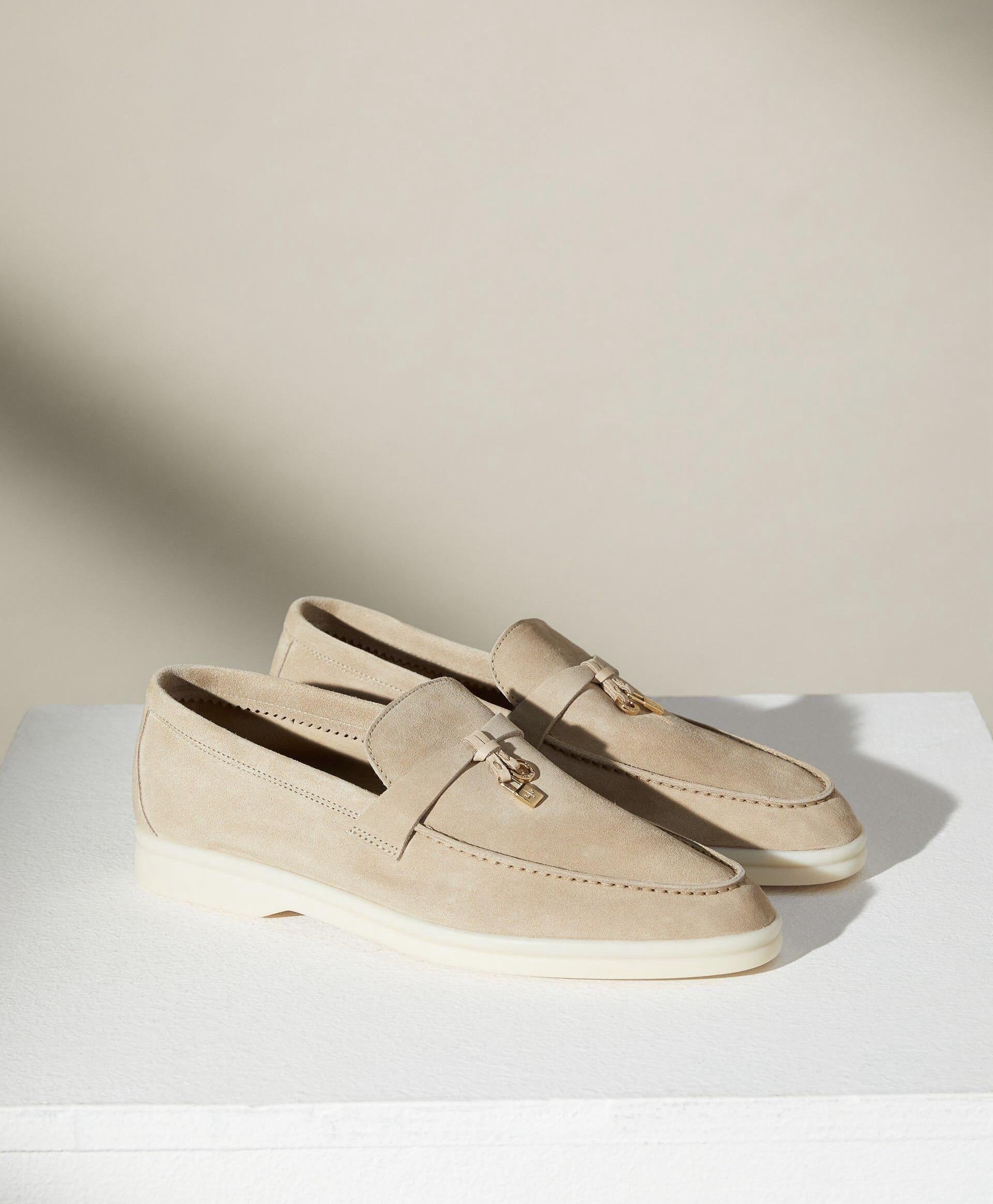 Loro Piana Women’s Summer Charms Walk Loafer – Apricot