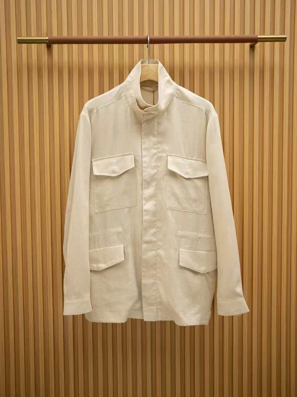 Loro Piana Linen Jacket – Apricot