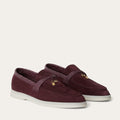 Loro Piana Women’s Summer Charms Walk Loafer – Wine Red