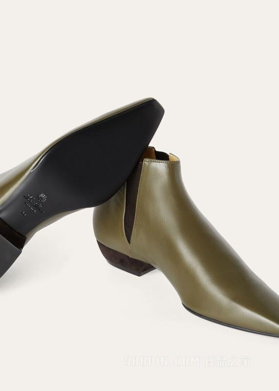 Loro Piana Women’s Sumire Ankle Boots – Green