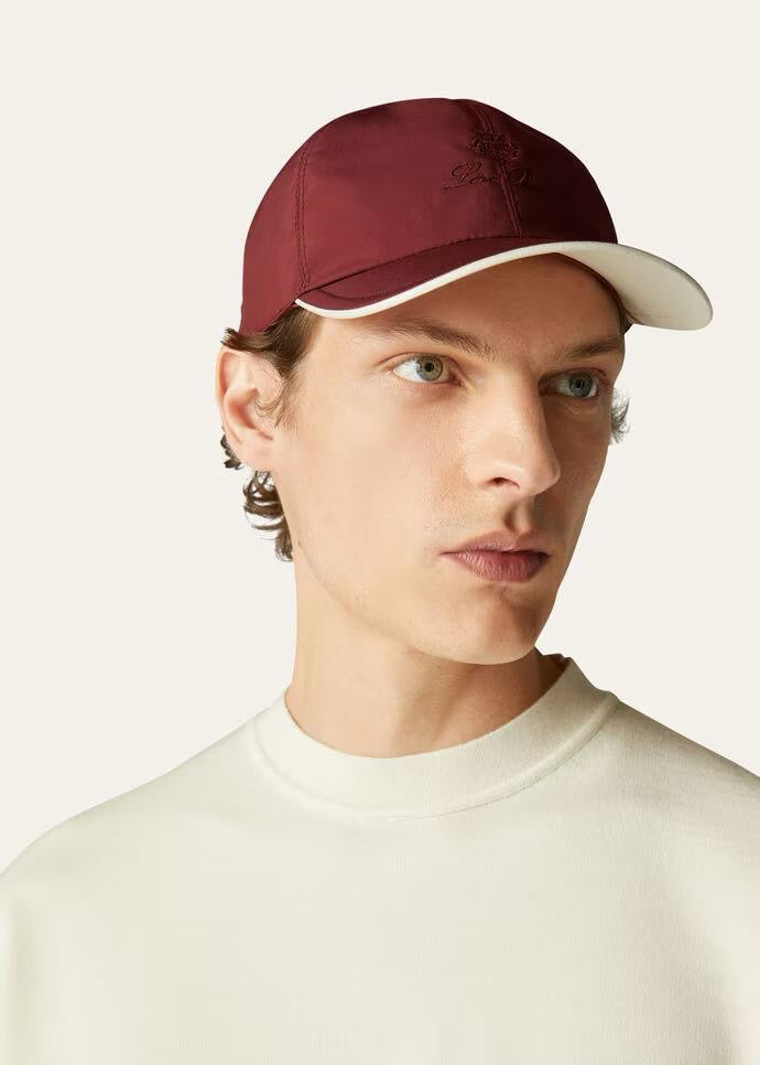 Loro Piana Burgundy Baseball Cap