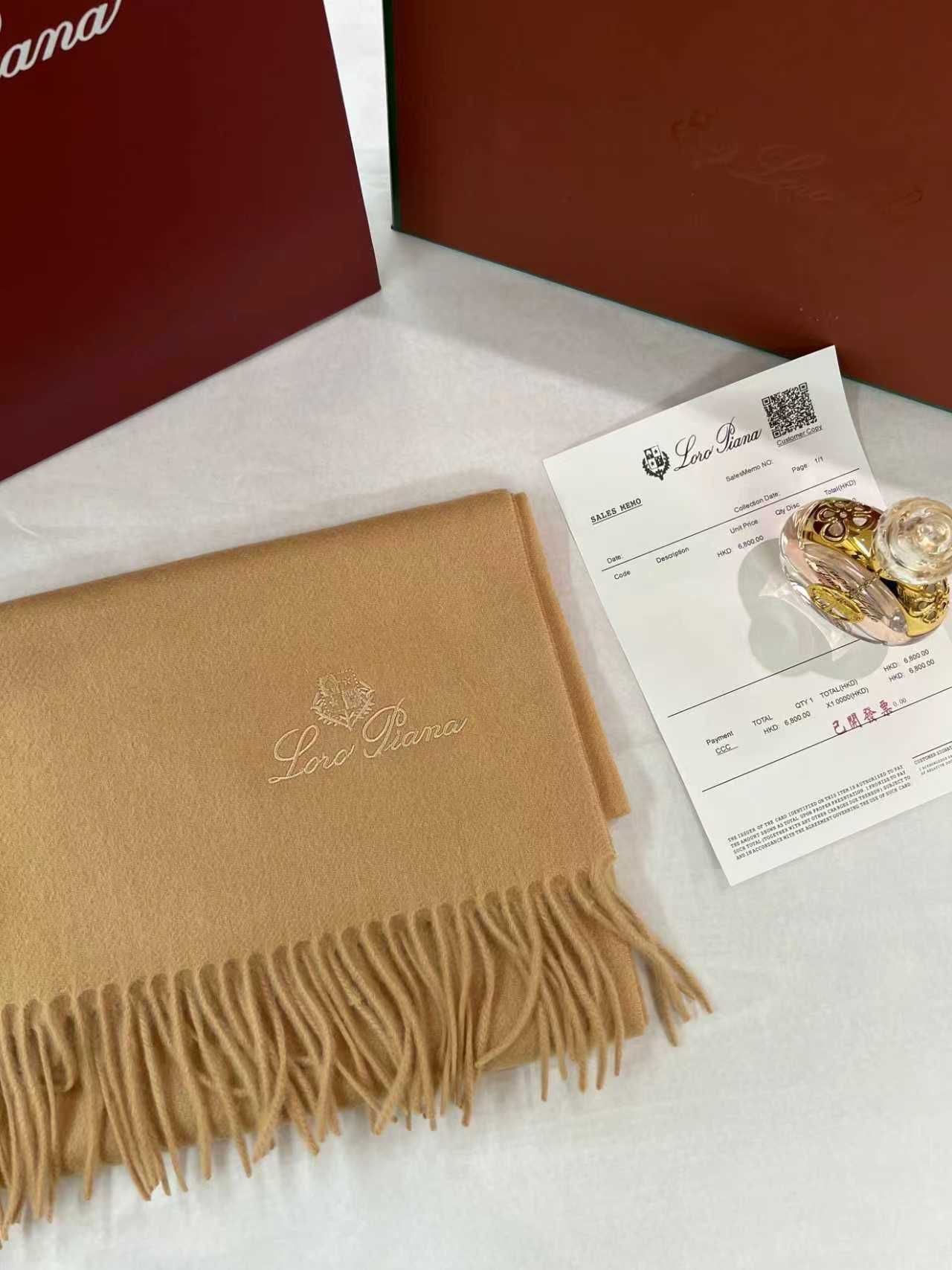 LORO PIANA Cashmere Scarf – Dark Brown | Luxury Soft Winter Scarf