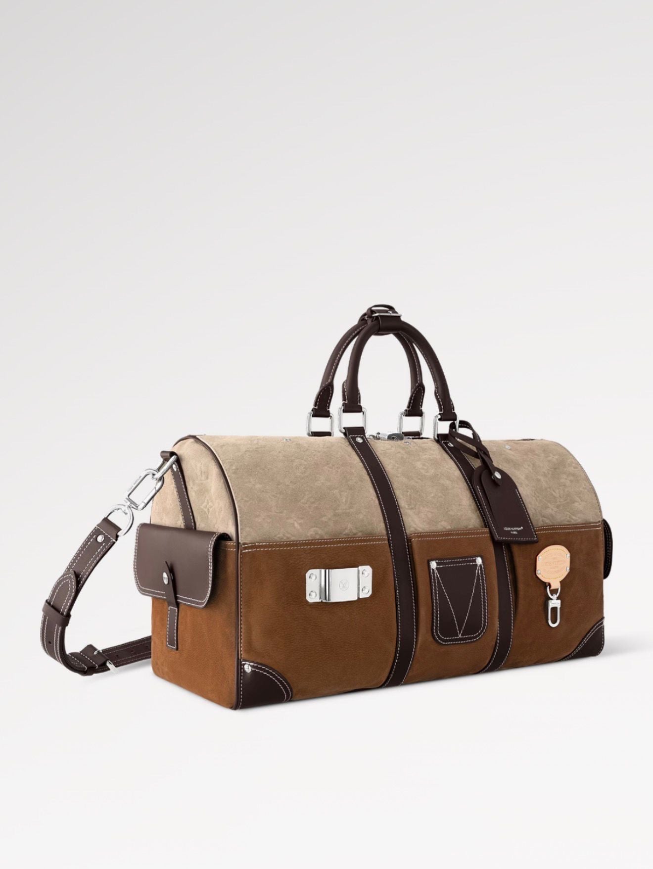 Louis Vuitton Keepall Bandoulière Travel Bag – Brown Beige