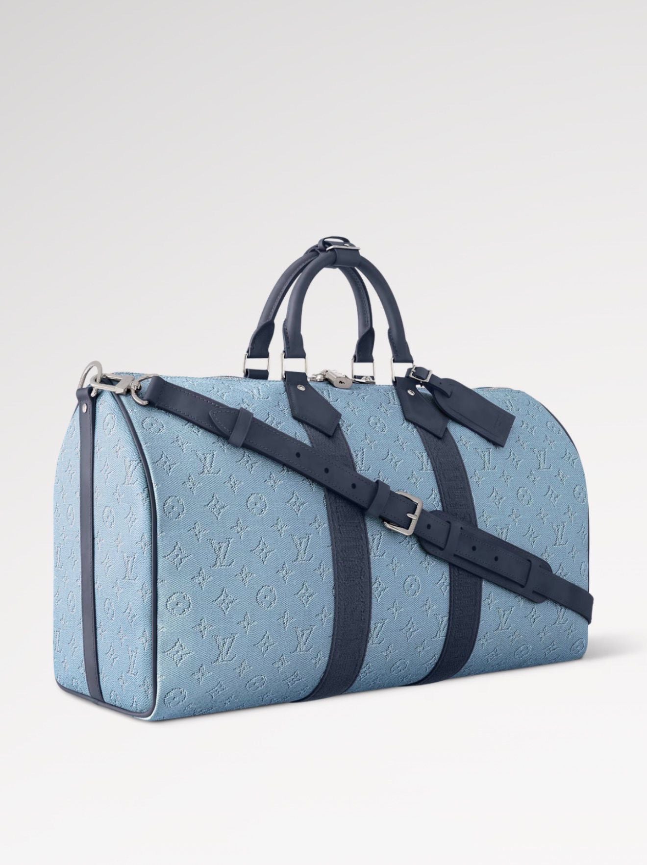Louis Vuitton Keepall Bandoulière Travel Bag – Blue