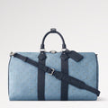 Louis Vuitton Keepall Bandoulière Travel Bag – Blue
