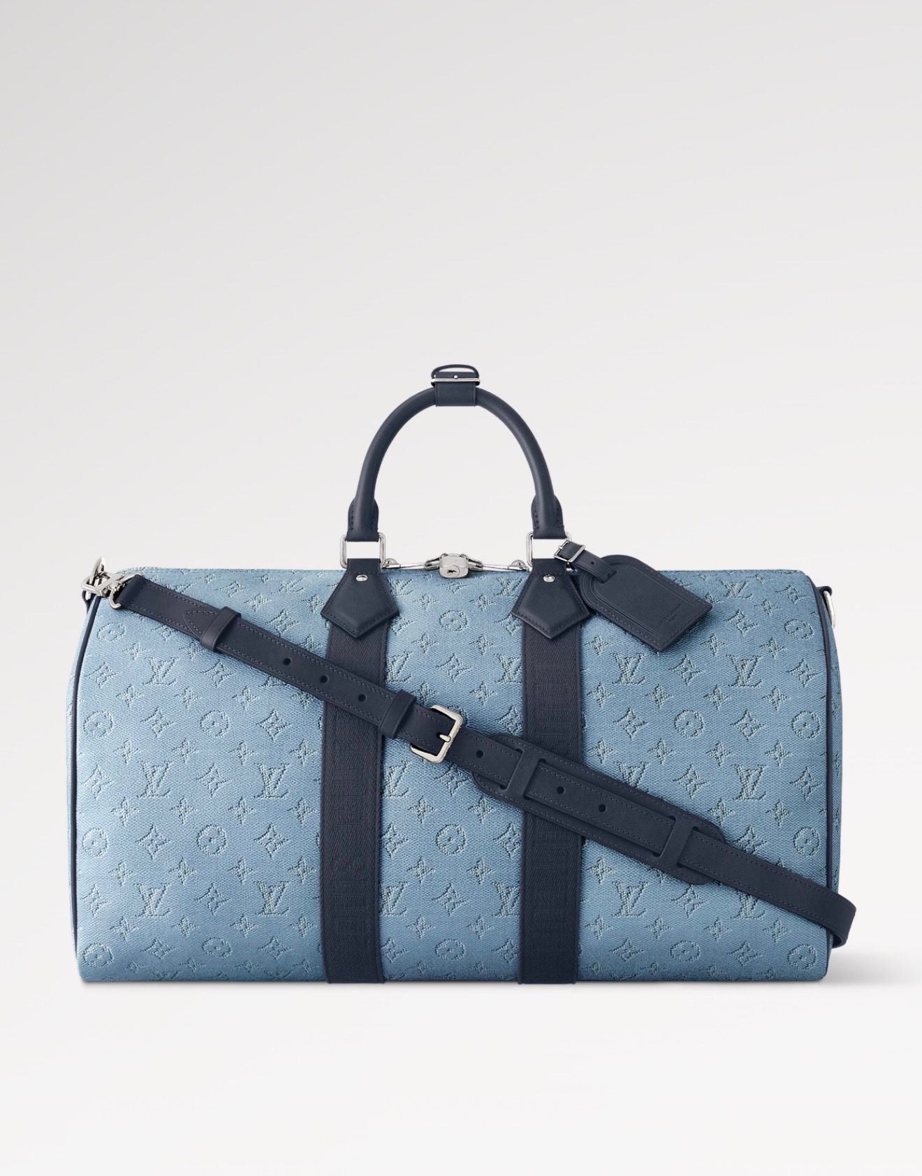 Louis Vuitton Keepall Bandoulière Travel Bag – Blue