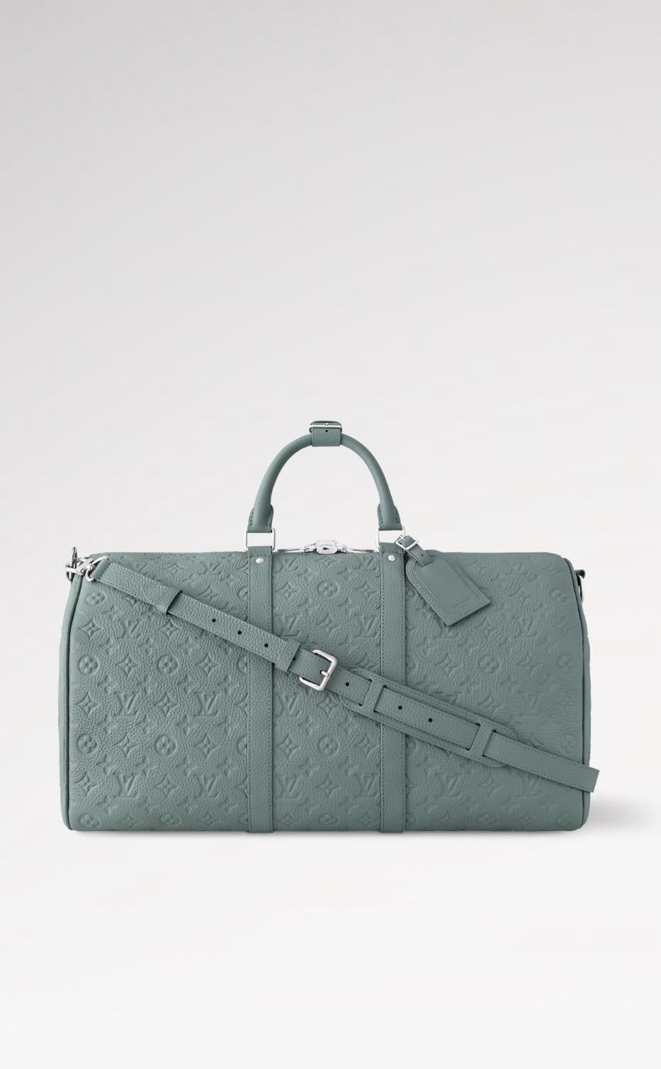 Louis Vuitton Keepall Bandoulière Travel Bag – Light Green