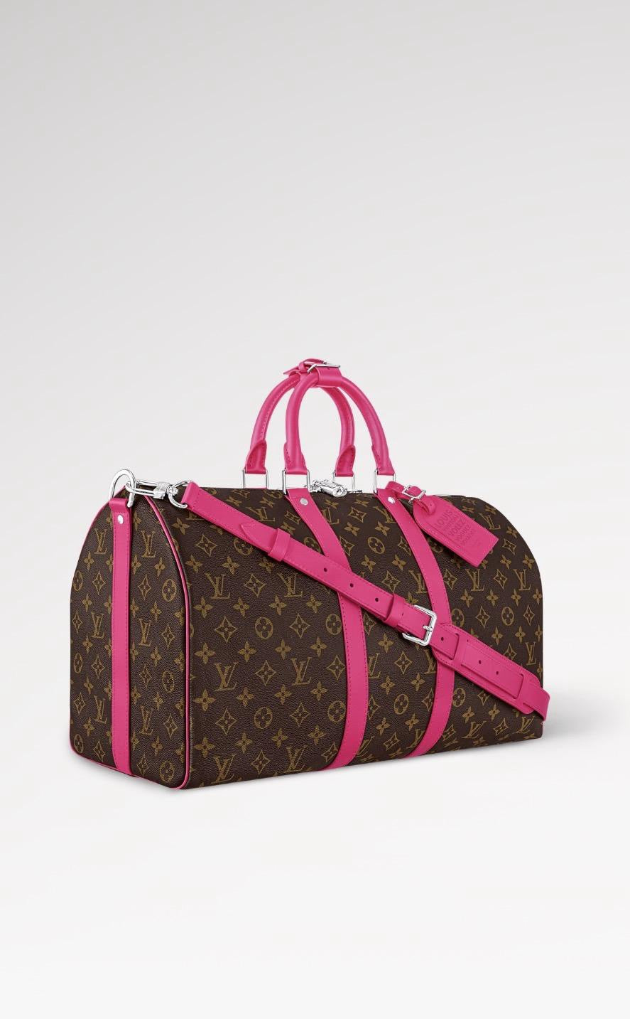Louis Vuitton Keepall Bandoulière Travel Bag – Pink