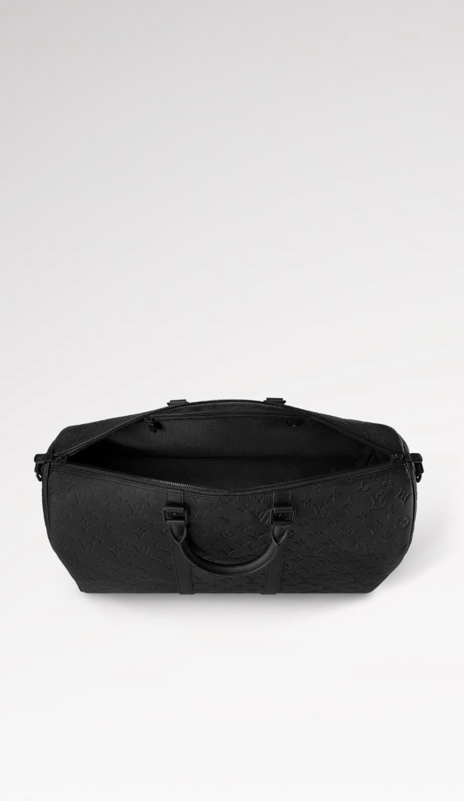 Louis Vuitton Keepall Bandoulière Travel Bag – Black