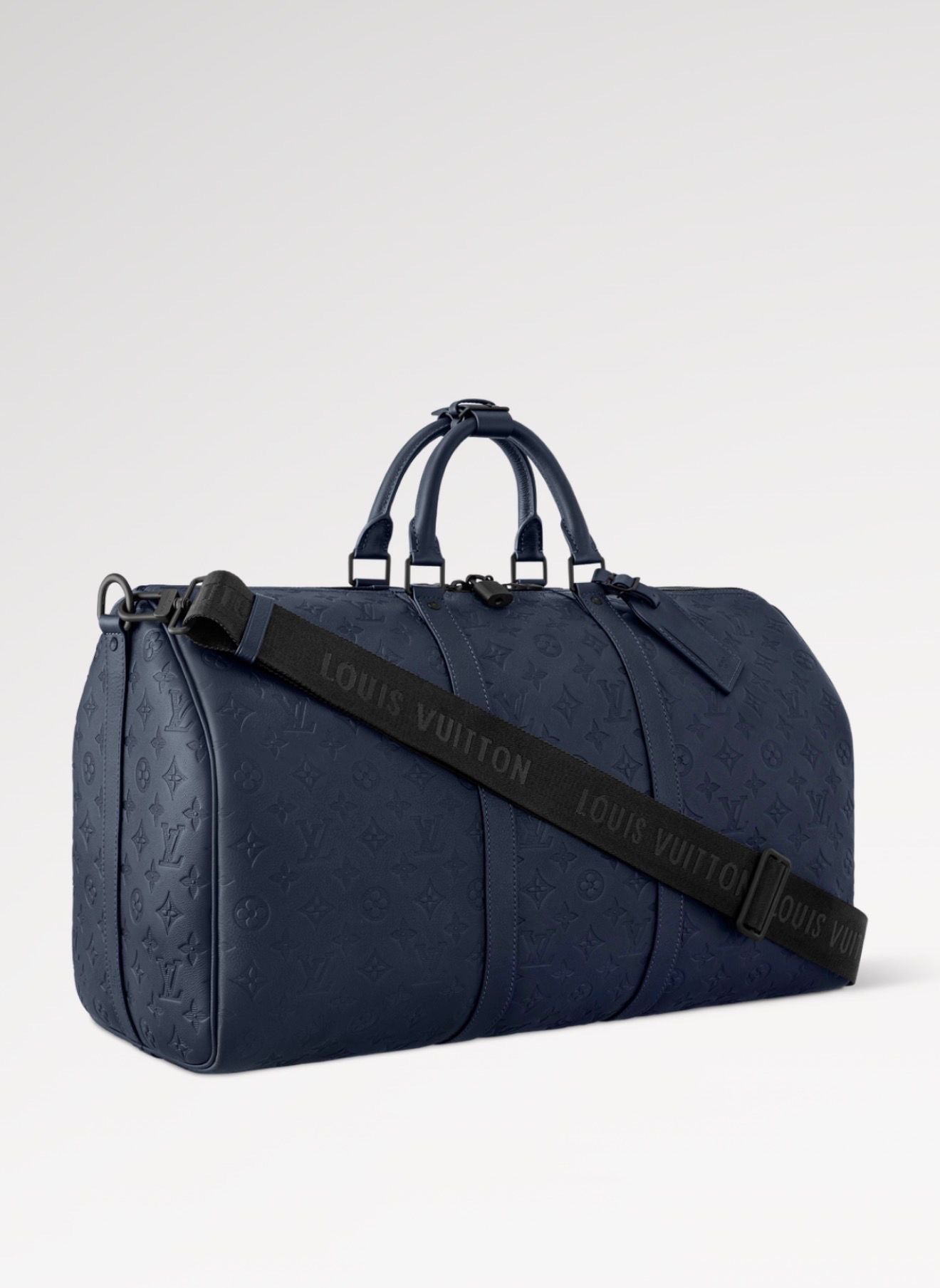 Louis Vuitton Keepall Bandoulière Travel Bag – Navy Blue