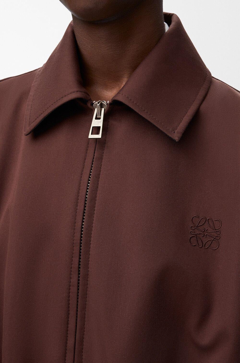 LOEWE Women’s Gathered Front Belted Jacket – Brown