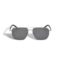 Montblanc Squared Sunglasses with Silver Metal Frame – Black