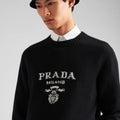 Prada Men’s Wool & Cashmere Crew Neck Sweater – Black