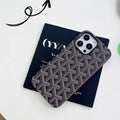 Goyard Chevron Pattern Black Phone Case – Unisex