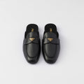 PRADA Women’s Leather Mules – Black Luxury Shoes