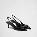PRADA Women’s Slingback Pumps – 5.5cm Black Heels