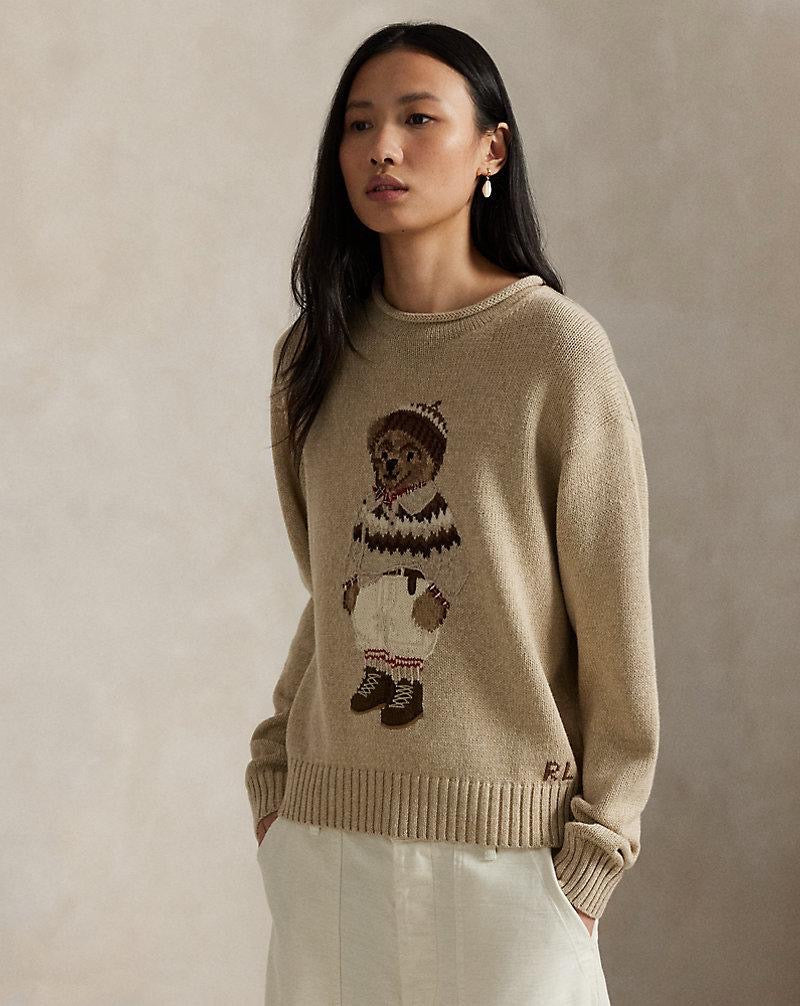 Polo Ralph Lauren Women’s Polo Bear Rollneck Jumper – Beige