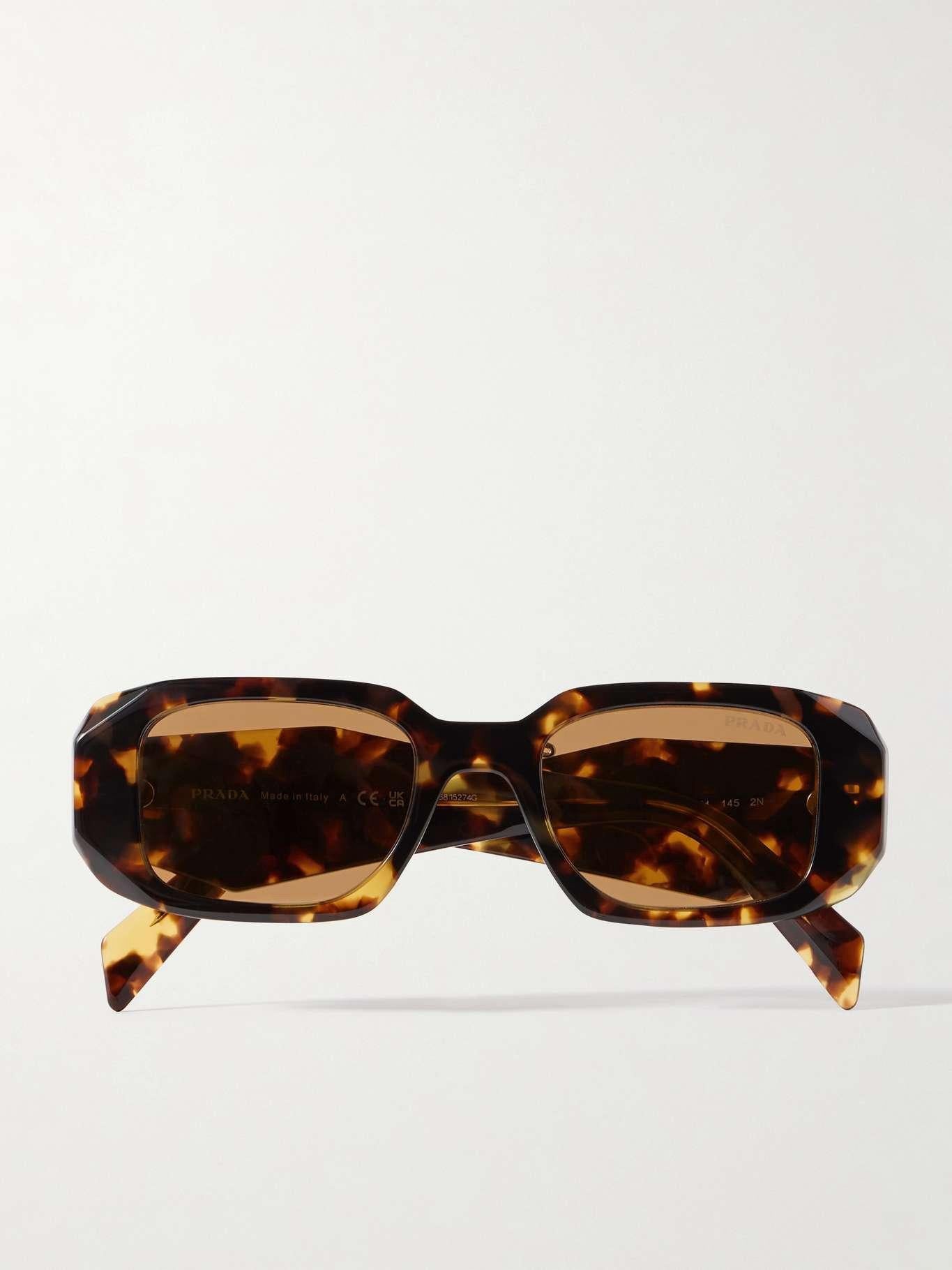 Prada Square-Frame Tortoiseshell Acetate Sunglasses