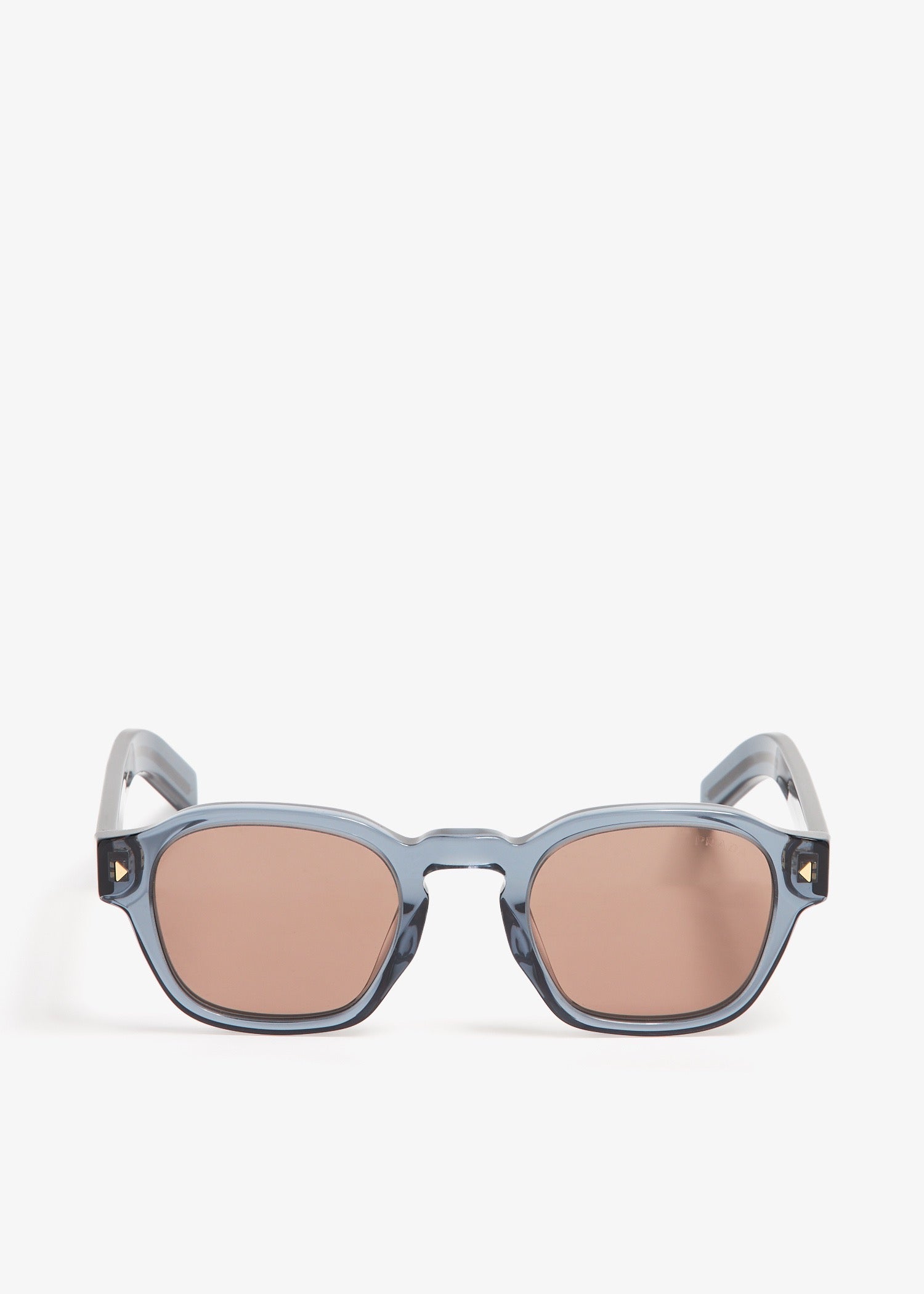 Prada Sunglasses with Iconic Metal Plaque – Grey Acetate