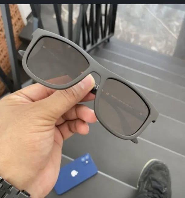 Prada Linea Rossa Squared Frame Sunglasses – Grey Rubber