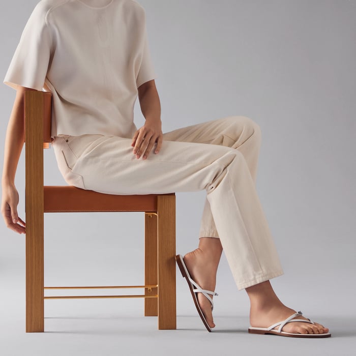 HERMES MISS SANDALS- White