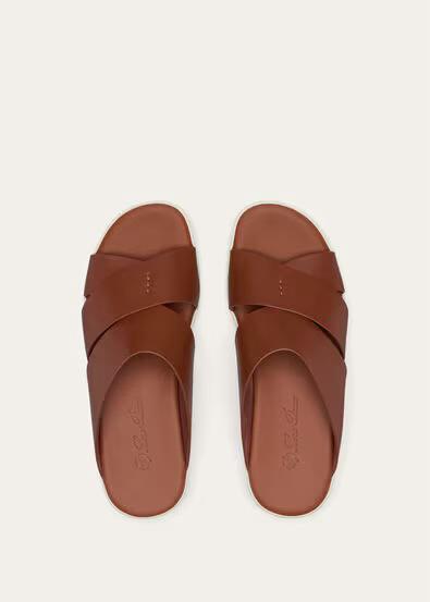 LORO PIANA Plam Sandal- Brown