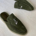 LORO PIANA Babouche charm Walk- Army Green