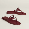 HERMES MISS SANDAL- Burgundy